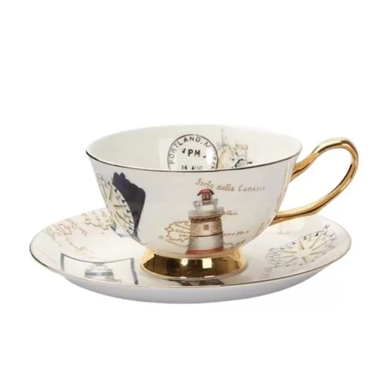 Théière-en-fonte Tasses À Thé>Tasse à thé anglaise vintage