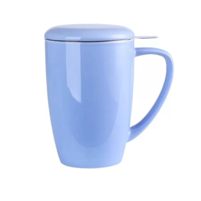 Théière-en-fonte Tasses À Thé>Tasse à thé en porcelaine avec infuseur