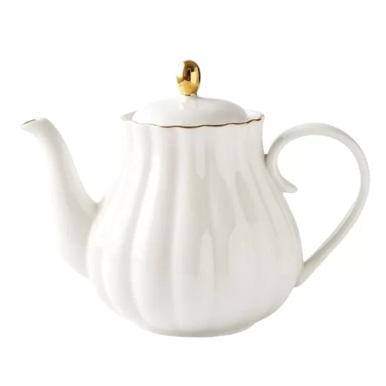 Théière-en-fonte Théières En Porcelaine>Théière Anglaise en Porcelaine Grande Contenance