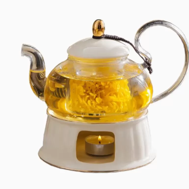 Théière-en-fonte Théières En Verre>Théière en Verre avec Réchaud